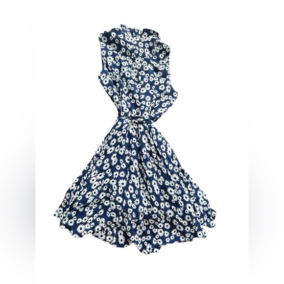 HOBBS London Belinda Contemporary Petal Print Fit & Flare Dress Size 12 Floral - Picture 11 of 13